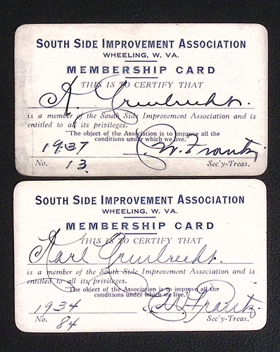 Lotto tessere associative - , 1934