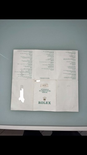 Rolex papers gmt master - rolex,