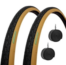 2 COPERTONI CITYBIKE 700X35C +CAMERE PER BICI 28" GOMME TREKKING BIKE 700 X 35 C