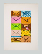 Giuliano GHELLI - "Esercizi di stile", 1990 - Litografia, 76 x 56 cm