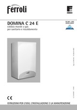 Manuale installazione e uso utente caldaia Ferroli DOMINA C 24 E