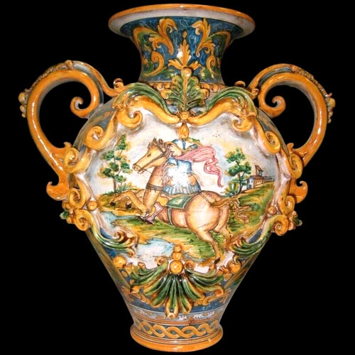 Caltagirone ceramic vases - caltagirone,