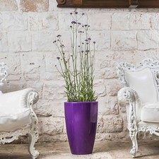 VASO RESINA MODERNO TONDO ALTO