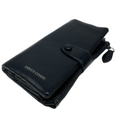 Portafoglio astuccio Enrico Coveri Donna nero con borsellino estraibile Elegante