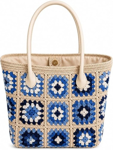 Borsa tote uncinetto - uncinetto, granny