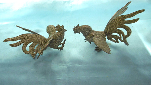 Coppia galli metallo - coppia, in