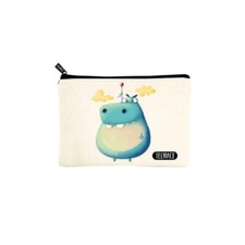 Busta piatta Ippopotamo blu