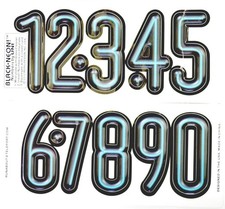 Uni Black Neon BMX Race Plate