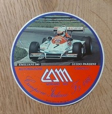 PEGATINA STICKER GUIDO PARDINI EMILIANI 380 AUTOMAZIONE CANCELLI MORDANO F3 1980