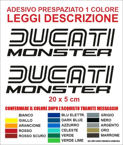 Adesivi ducati monster old - ducati,