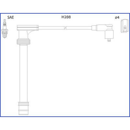 Kit cavi accensione astemo - kit,