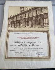 Diploma Di Medaglia D’Oro