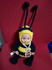 OTTIMO STATO Anne Geddes bambolotto 25 cm Baby Bees '90 - APE - OCCHI AZZURRI