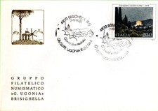 Giuseppe Ugonia - busta primo giorno numerata