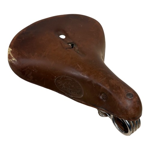 Vecchio seggiolino bici - , pelle
