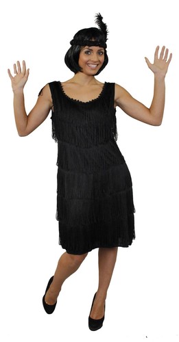 Costume charleston deluxe nero - costume,