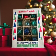Vintage Santa Land Ornaments