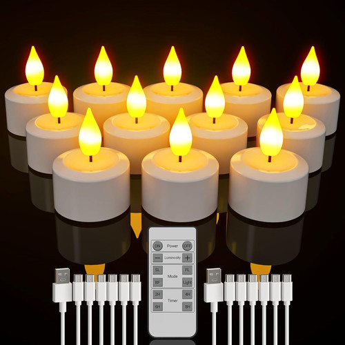 Candele led ricaricabili con - ricaricabili,
