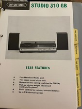 GRUNDIG STUDIO 310GB SPEC