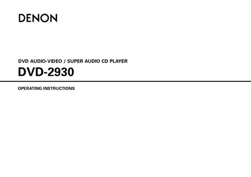 Denon dvd 2930 lettore - denon,