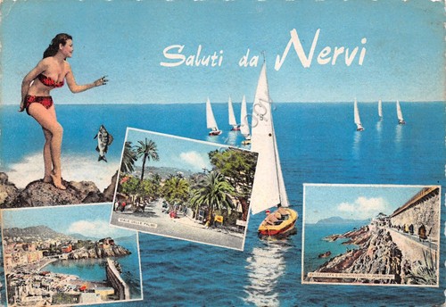 Cartolina nervi vedute - vedute, 1965