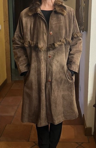 Cappotto scamosciato foderato - cappotto,