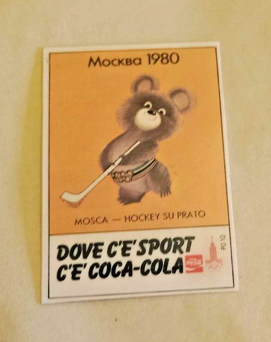 Adesivo olimpiadi mosca 1980 - adesivo,