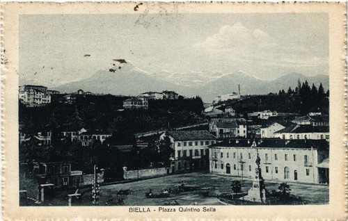 Cpa biella piazza quintino - cpa,
