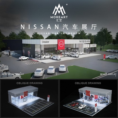 Diorama auto garage - 1:64,
