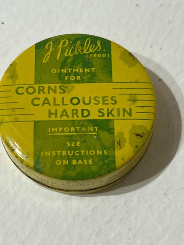 Vintage tin pickles corns - vintage, j