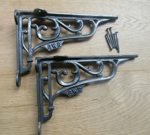 Coppia mensole gwr scroll - coppia, 9"