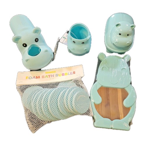 Set pezzi bagno ippopotamo - pezzi,