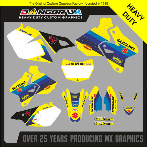 Kit grafica retrocross suzuki - grafica,