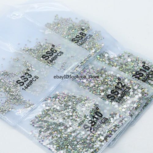 Strass retro piatto cristallo