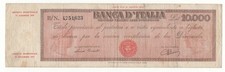 10000 lire titolo - lire, provvisorio
