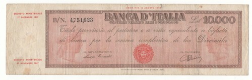 10000 lire titolo provvisorio - 10000,