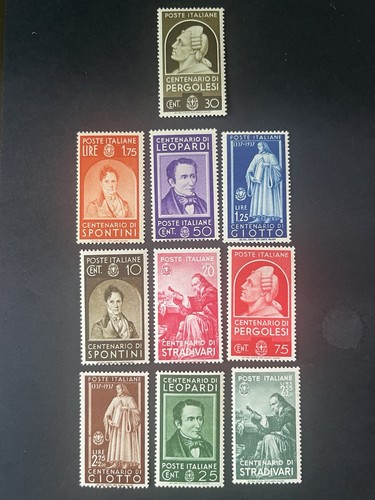 1937 regno francobolli uomini - francobolli,