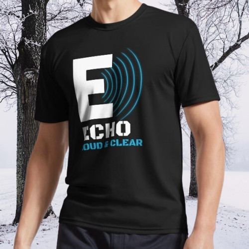 Echo fonetic signal graphic - echo,