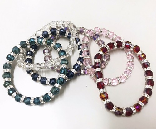 Bracciale elastico perline
