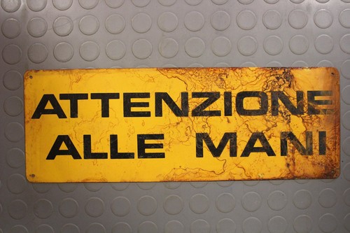 Insegna cartello industriale - insegna,