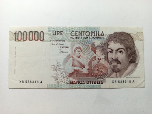 100 000 lire caravaggio tipo - lire,