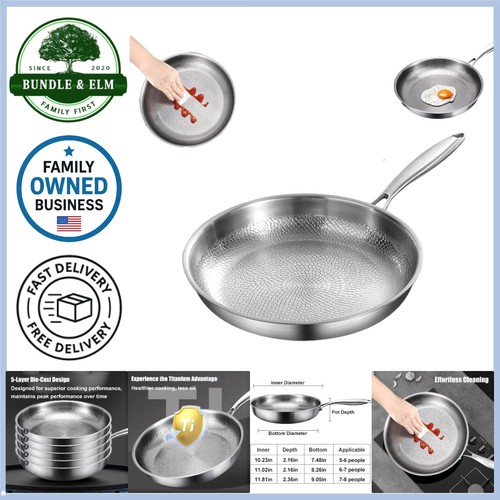 Titanium martellato pan - titanium,