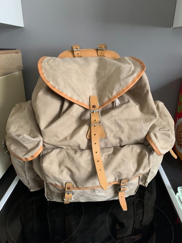 Ancien sac dos toile et - dos,
