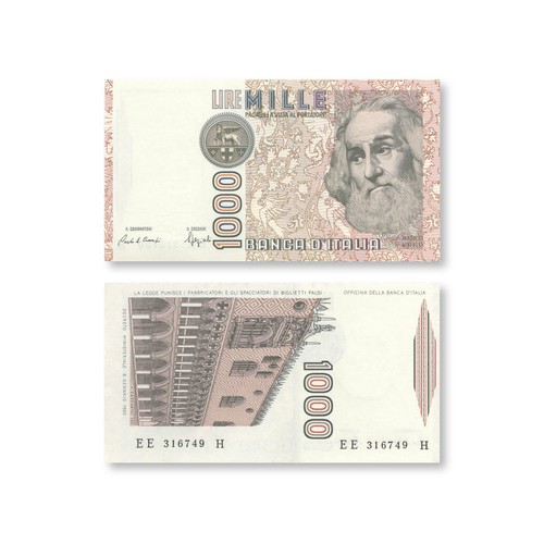 Italy 1000 lire 1982 b460b - 1000, lire,
