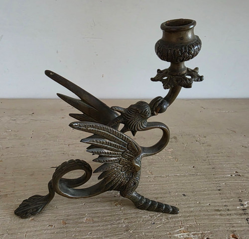 Candeliere forma drago - drago, in