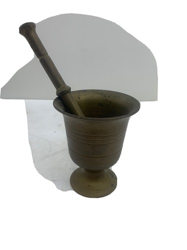 Mortaio vintage bronzo con - bronzo,