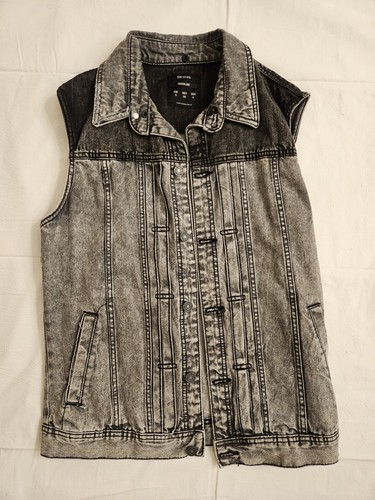 Gilet jeans denim grigio - jeans, /