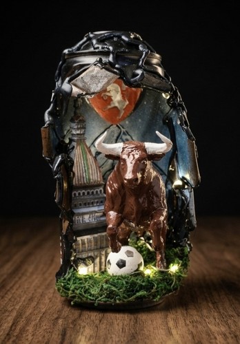 Scultura diorama bomboletta - diorama,