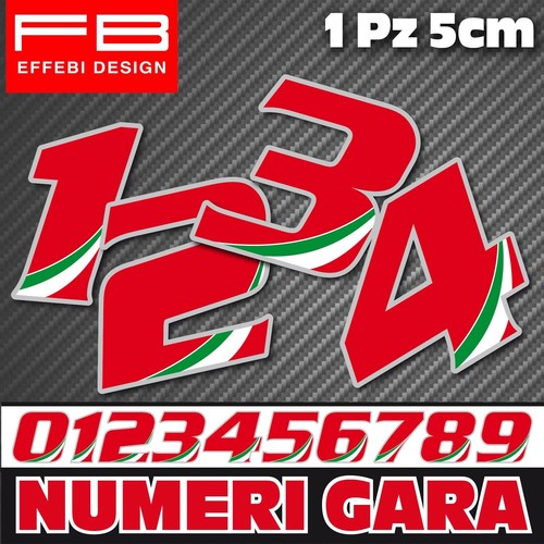 Adesivi moto numeri - adesivi, gara