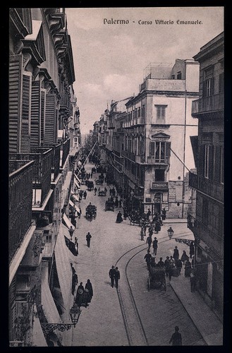 Cartolina palermo corso - cartolina,